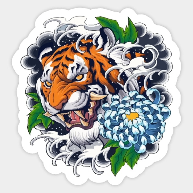 TIGER SAVAGE MODE ANIME Sticker by Proadvance